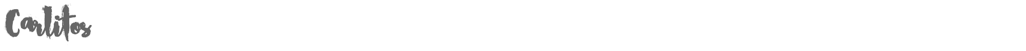 Sample characters Carlitos Font